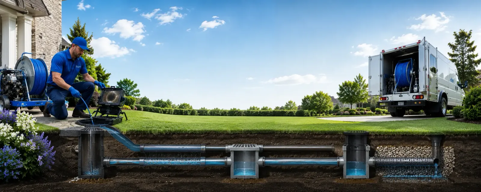 Outdoor drain cleaning information for Lachine, MI